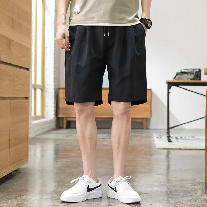 Trendy Loose Korean Style Five-Point Pants